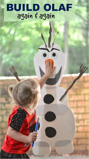 Do you want to build a snowman?  This easy to make toy allows kids to build Olaf over & over again.