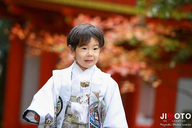 京都府京丹後市の金刀比羅神社で七五三撮影