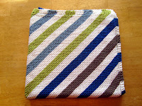 Striped Diagonal Baby Blanket
