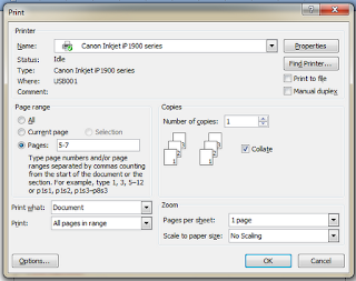 Cara ngeprint dokumen microsoft word yang benar