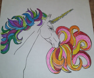 Outside the Lines Too  rainbow unicorn