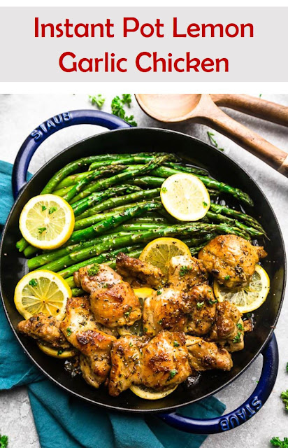 Instant Pot Lemon Garlic Chicken Recipes #chicken #dinner #garlic #instant #pot #lemon #food #family #Keto #Thighs #Healthy #Whole #Recipes #Potatoes #Pasta #Frozen #Paleo #Rice #Creamy