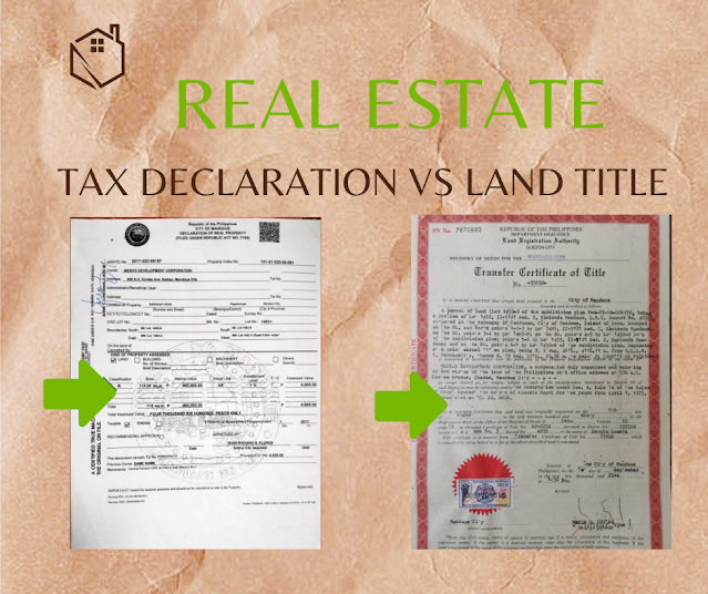 TAX DECLARATION VS LAND TITLE