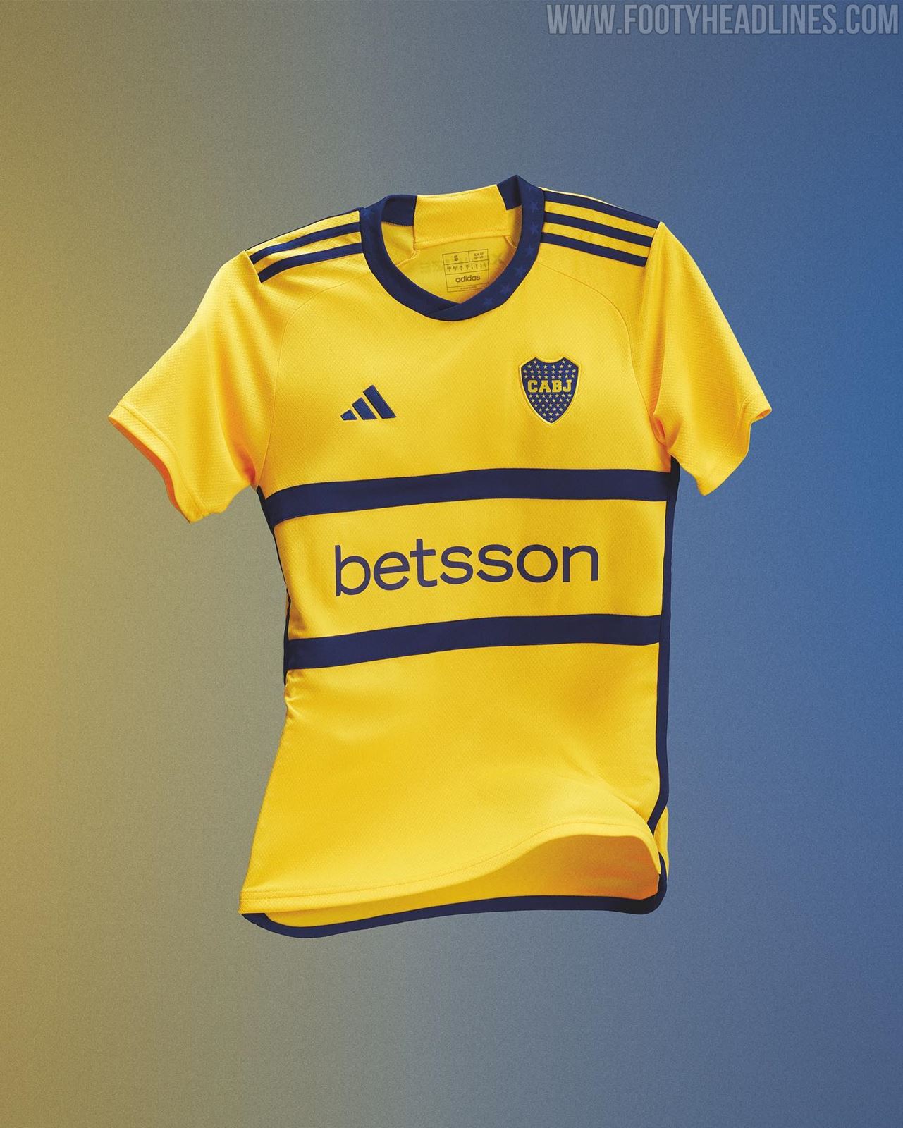 adidas Boca Juniors 23/24 Away Jersey - Yellow