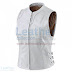 Women White Classic Leather Vest for $95.20