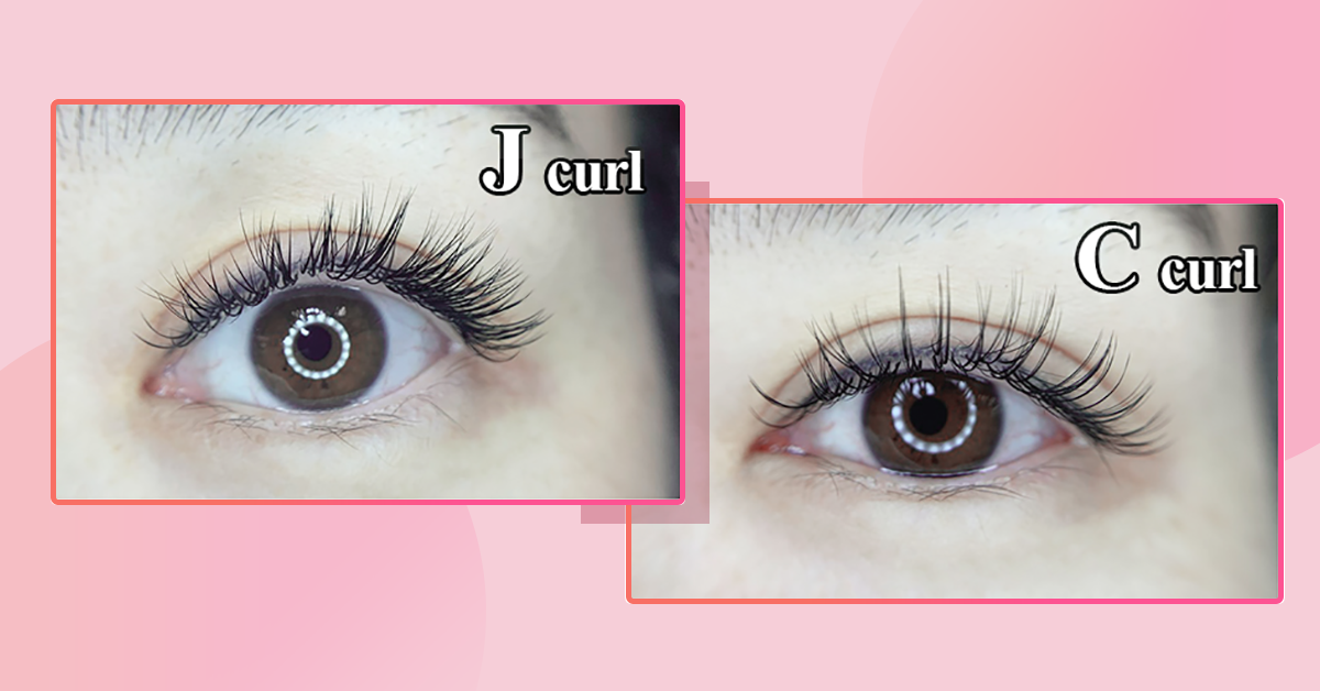 j curl lashes vs c curl