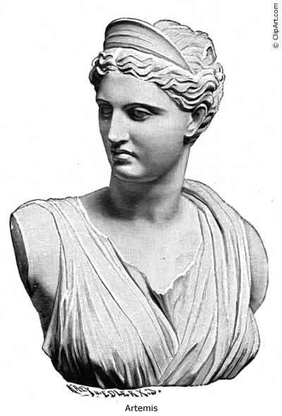 greek goddess hairstyle. Artemis Greek Goddess