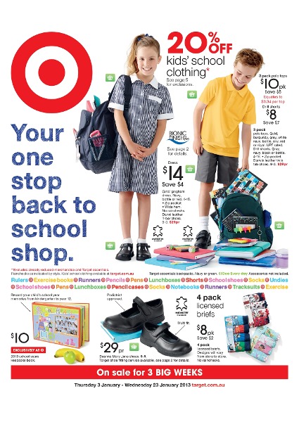 View the Target Back to School catalogue here