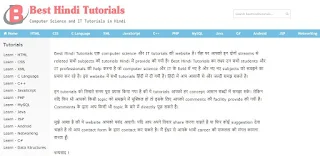 Best Website for Computer Science and IT Tutorial in Hindi