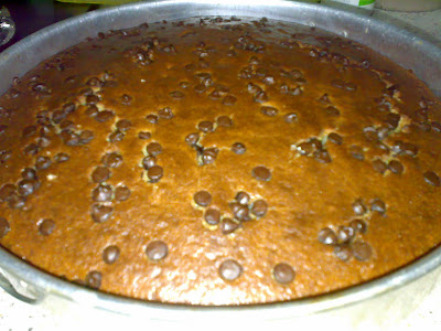 INAHAR'S COOKING TIME!: KEK PISANG CHOCOLATE CHIP