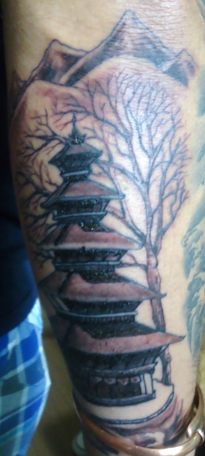 Funky Buddha Tattoo: Thamel, Kathmandu: Nepali Pagoda Temple