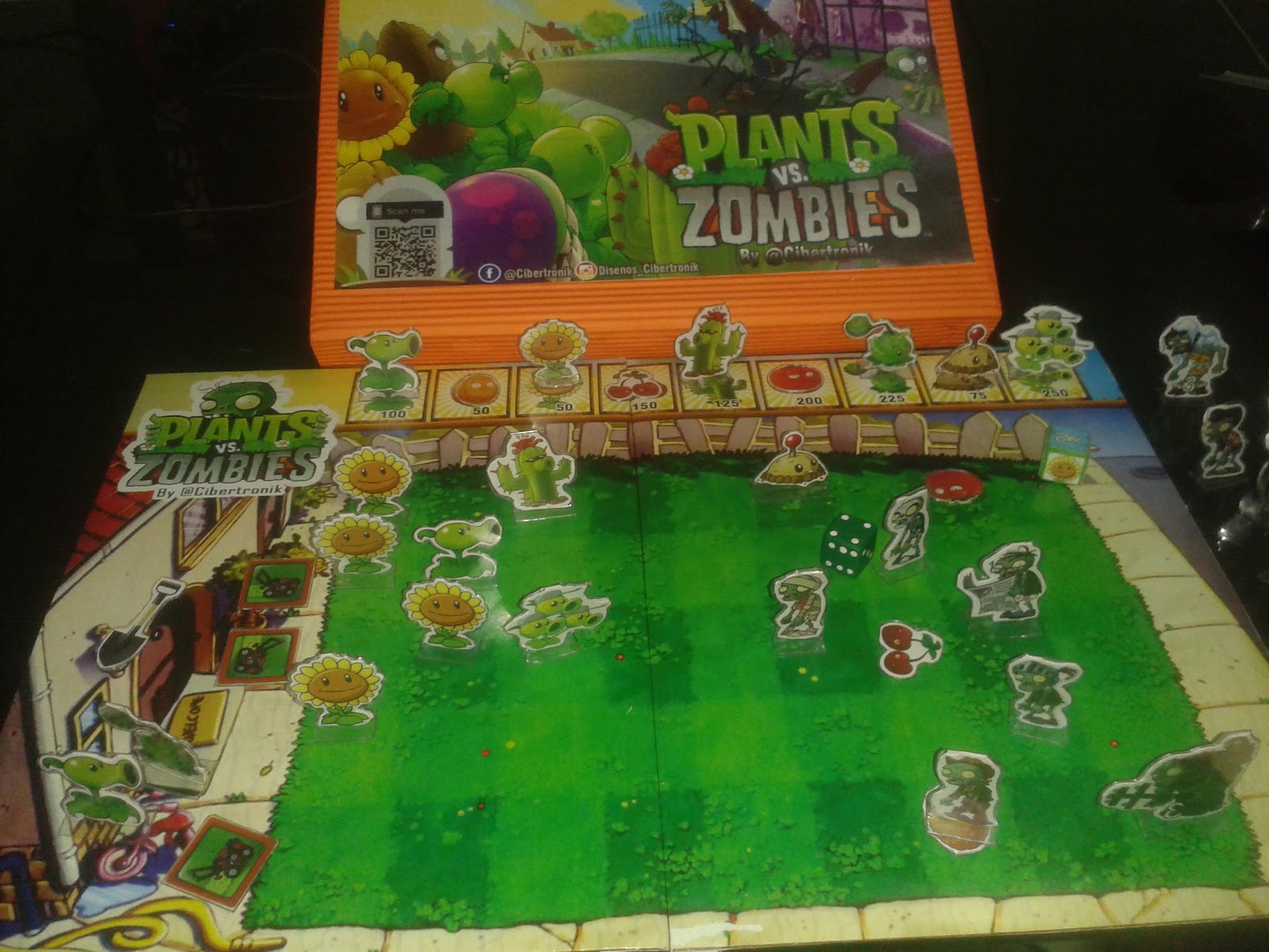 Juego de mesa Plantas Vs Zombis | Juegos Cibertronik