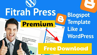 Premium fitrah press blogger template download free theme for blogger