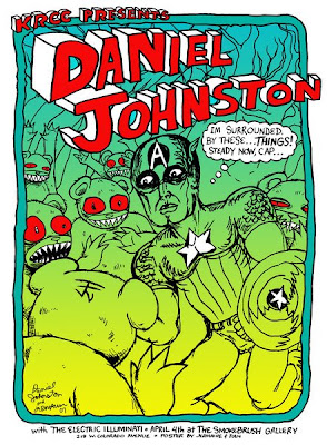 Daniel Johnston x Jermaine Rogers Collaboration Concert Poster