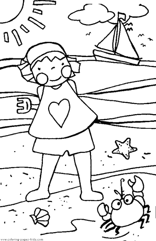 Kids Healthy Summer Activity Pages – Free Coloring Pages - summer coloring pages for kids