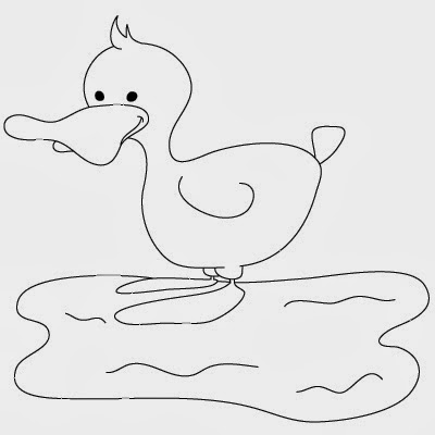 Cute Duck Drawing Cartoon HD Wallpaper Free Download