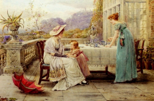 Kilburne George Goodwin. Afternoon tea. 1897