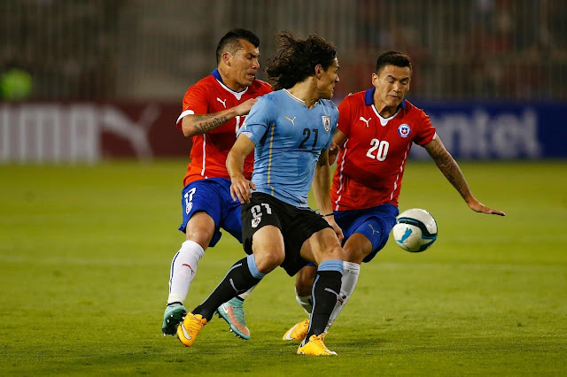 Chile y Uruguay en partido amistoso, 18 de noviembre de 2014