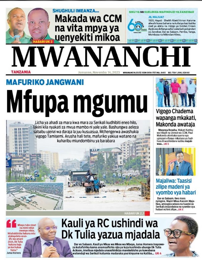 Haya Hapa Magazeti ya Leo Jumanne Novemba 14, 2023