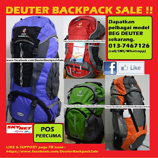 Dueter Backpack Dari Kain dan Jahitan Berkualiti