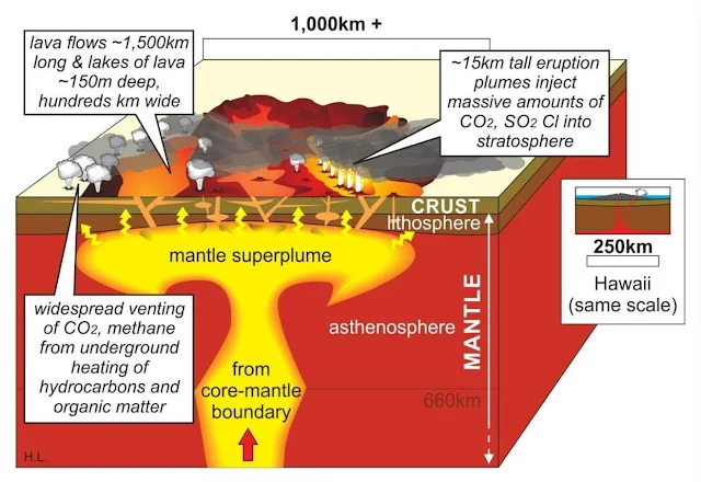 Large Igneous Provinces Contribute to Ups and Downs in Atmospheric Carbon Dioxide