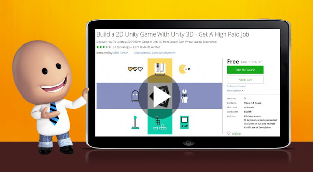 [100% Off] Build a 2D Unity Game With Unity 3D - Get A High Paid Job| Worth 195$
