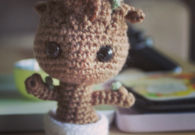 free baby groot crochet pattern