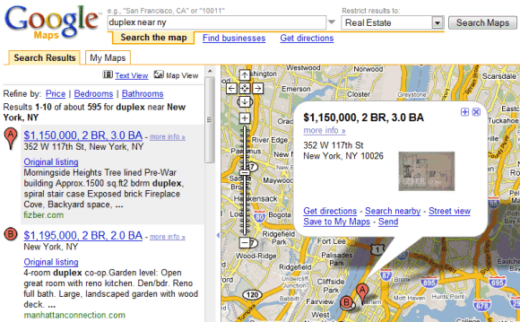 google real estate  listings