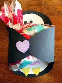 Chasin' Mason : Penguin Valentine's with M&M candies