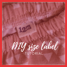 DIY size label tutorial