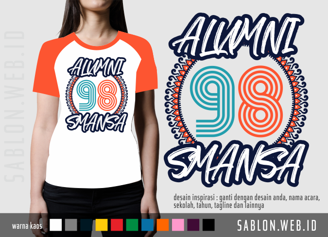 18 Contoh  Desain  Sablon Kaos  Reuni Alumni  Kelas Angkatan 