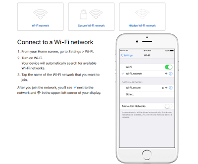 iPhone 8 Wifi setup