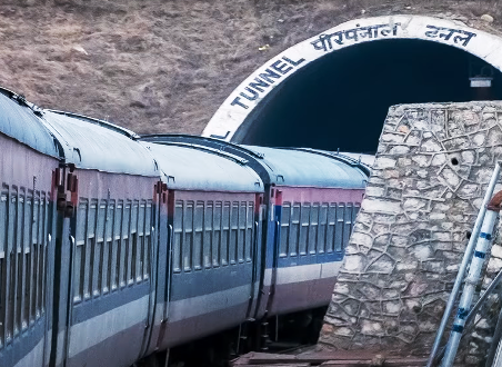 longest tunnel in india