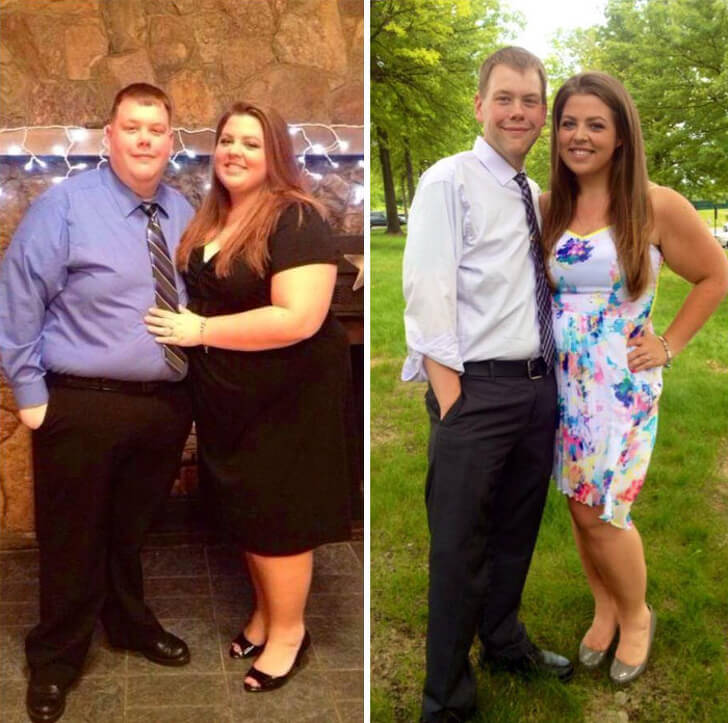 18 Inspiring Before And After Pictures Of Couples Who Decided To Change Their Habits Together
