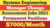 Systems Engineering Manager Change Assessment Jobs 2023 Permanent