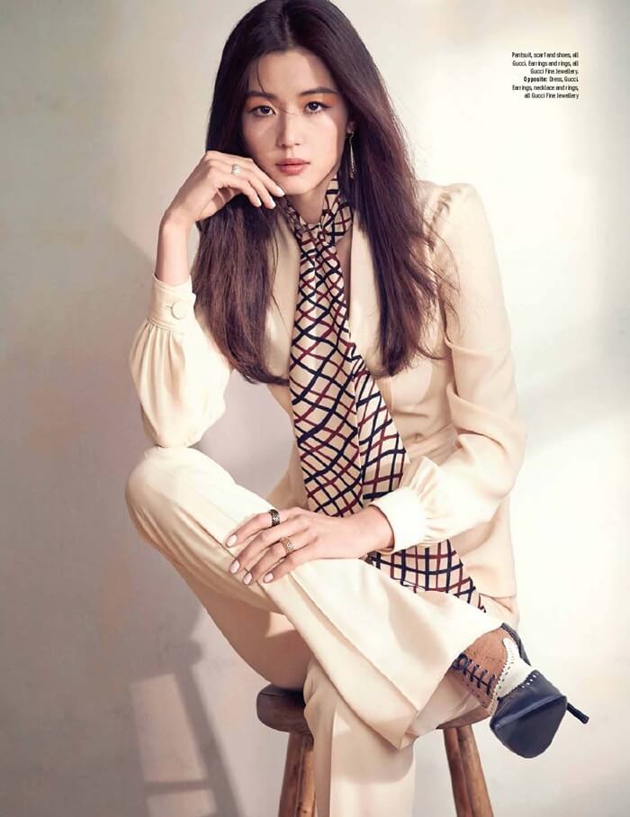 Korean actress my sassy lady Gianna Jun on Elle Malaysia June 2015 photo shoot