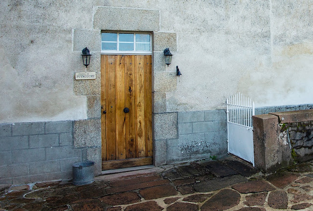 Solid oak front door, hand made, oak front door, Chateau de Puymouche,