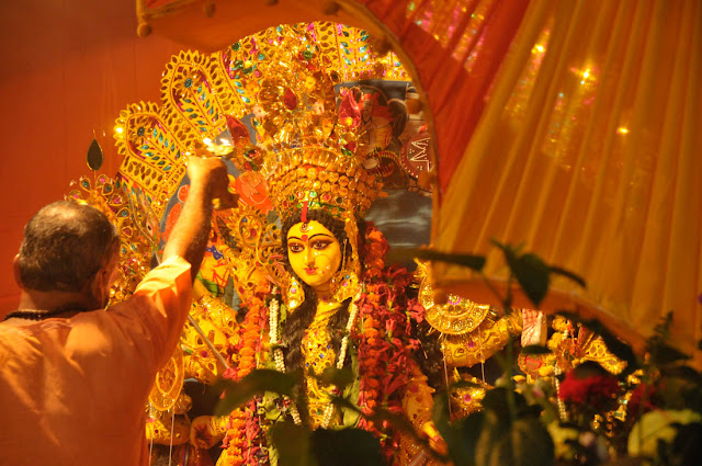 Mahaastami Sandhya Aarati at my neighbour's house was a truly memorable experience. Shot with the Nikon D300 and the Nikon 18-70mm zoom @ 1600 ASA.