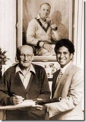 Sachin with Don Bradman
