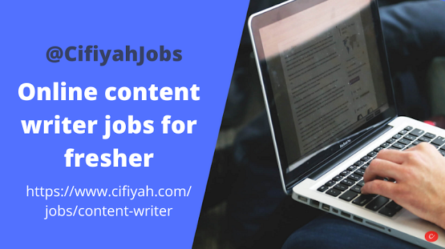 Online content writer jobs for fresher