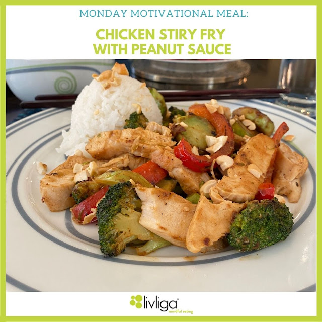 Livliga healthy stir-fry recipe with peanut sauce on Vivente