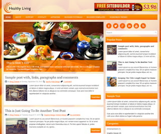 HealthyLiving Responsive Blogger Template