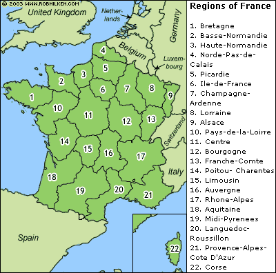 French Provincial Map Area