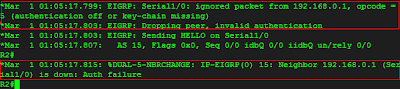 topologi change EIGRP Router R2