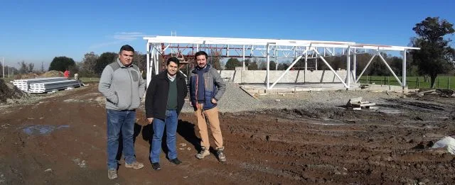 Avanzan obras de nueva lechería robotizada de INIA Remehue 