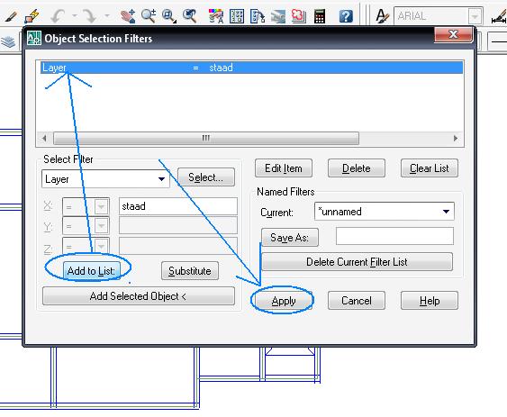 Import Drawing from AutoCAD to STAAD.Pro.