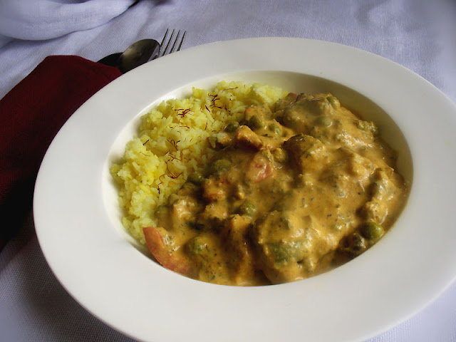 Paneer Mushroom Curry with Mixed Vegetables and Green Peas