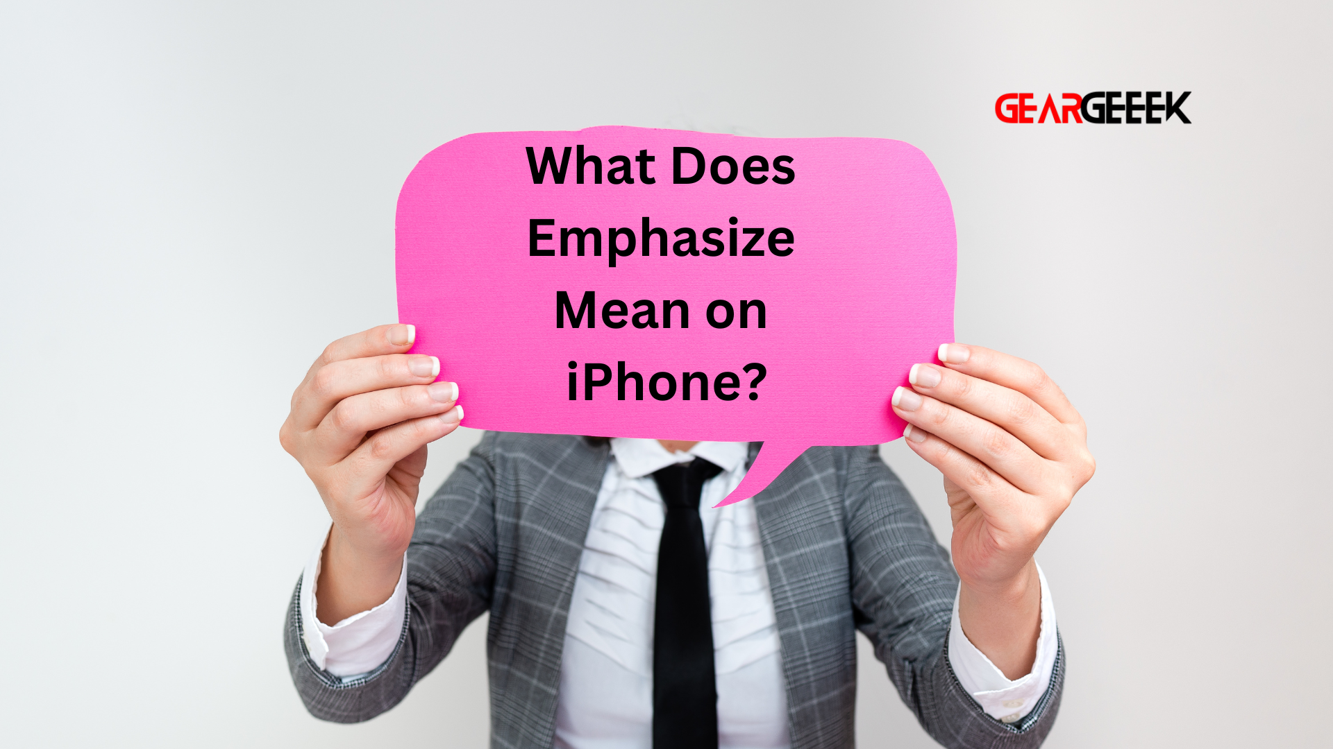 What does emphasize mean on iPhone
