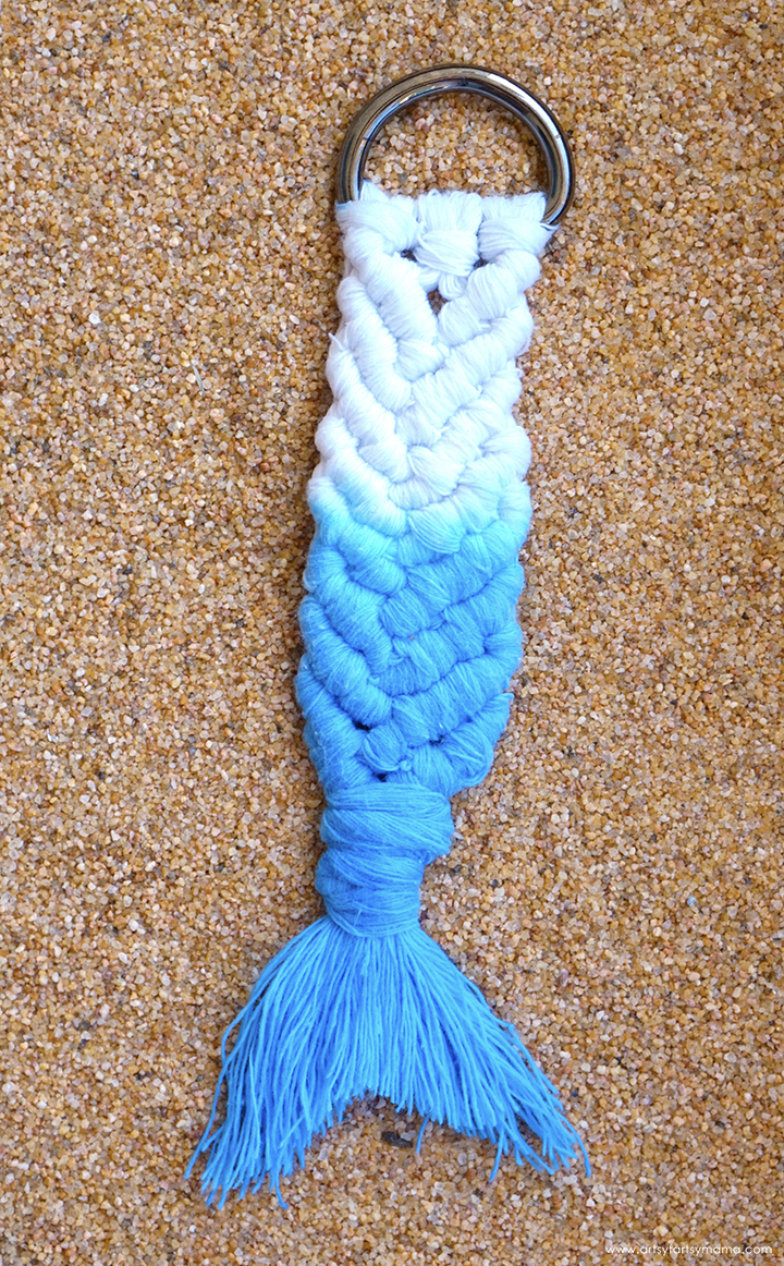 Macrame Mermaid Keychains