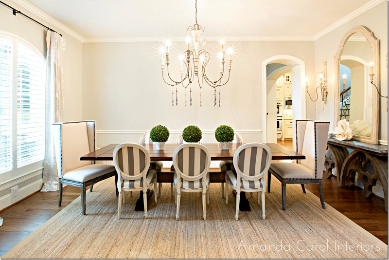 Striped Dining Room Chairs